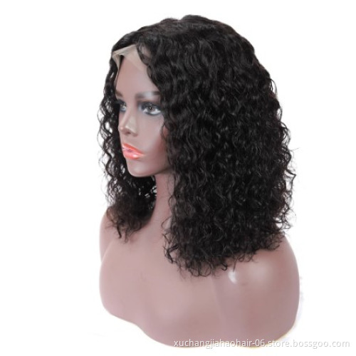 Afro Curly Wigs Lace Front Bob Curly Wigs Natural Hairline 180% Density Lace Frontal Remy Human Hair Wigs For Black Women